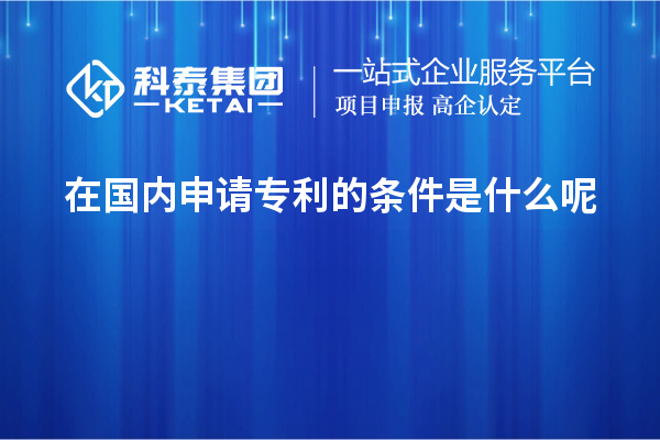 在國(guó)內(nèi)申請(qǐng)專(zhuān)利的條件是什么呢