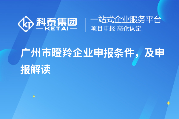 廣州市瞪羚企業(yè)申報(bào)條件，及申報(bào)解讀