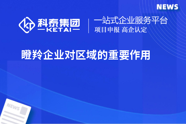 瞪羚企業(yè)對(duì)區(qū)域的重要作用