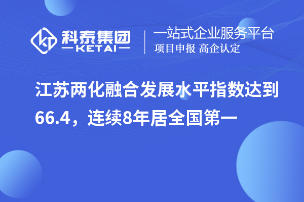 江蘇兩化融合發(fā)展水平指數(shù)達(dá)到66.4，連續(xù)8年居全國(guó)第一