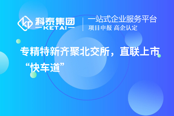 專精特新齊聚北交所，直聯(lián)上市“快車道”