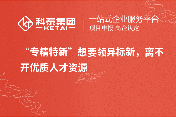 “專(zhuān)精特新”想要領(lǐng)異標(biāo)新，離不開(kāi)優(yōu)質(zhì)人才資源