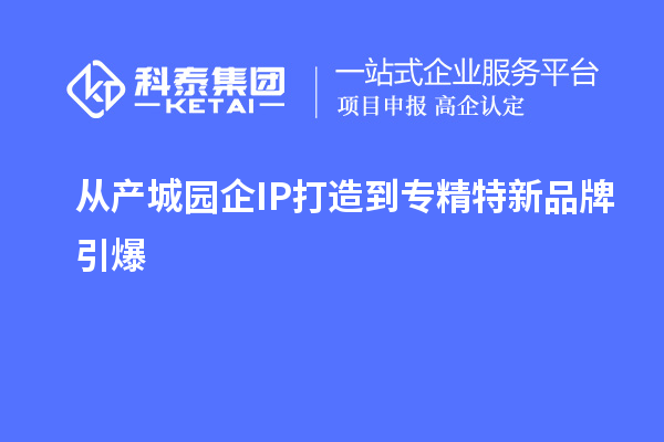 從產城園企IP打造到專精特新品牌引爆