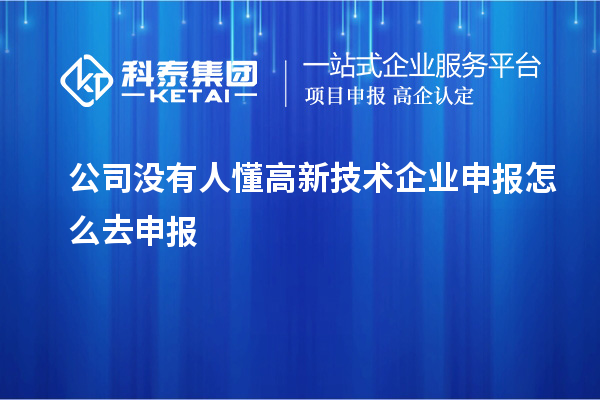 公司沒有人懂高新技術(shù)企業(yè)申報(bào)怎么去申報(bào)