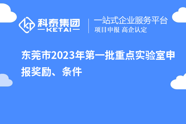 東莞市2023年第一批重點(diǎn)實(shí)驗(yàn)室申報(bào)獎(jiǎng)勵(lì)、條件