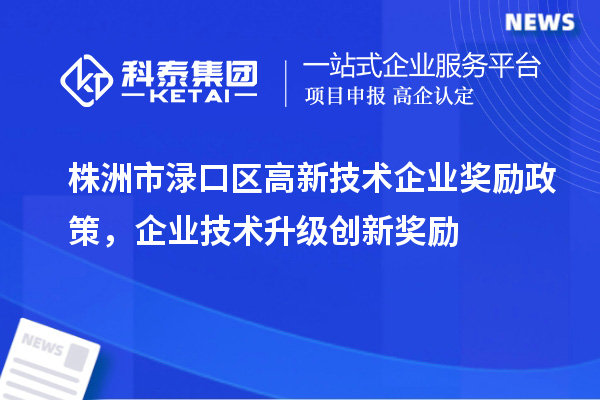 株洲市淥口區(qū)高新技術(shù)企業(yè)獎(jiǎng)勵(lì)政策，企業(yè)技術(shù)升級(jí)創(chuàng)新獎(jiǎng)勵(lì)