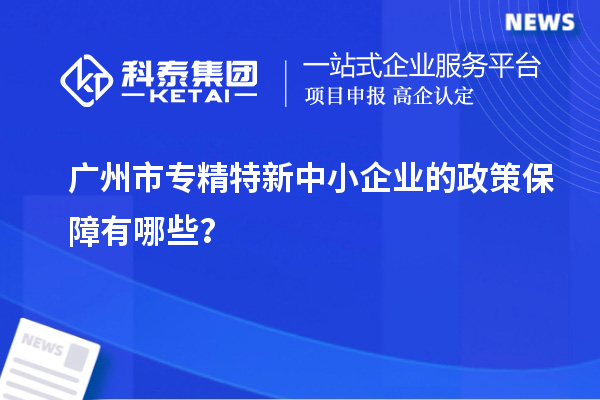 廣州市專(zhuān)精特新中小企業(yè)的政策保障有哪些？