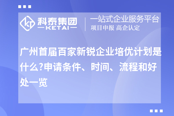 廣州首屆百家新銳企業(yè)培優(yōu)計(jì)劃是什么?申請(qǐng)條件、時(shí)間、流程和好處一覽