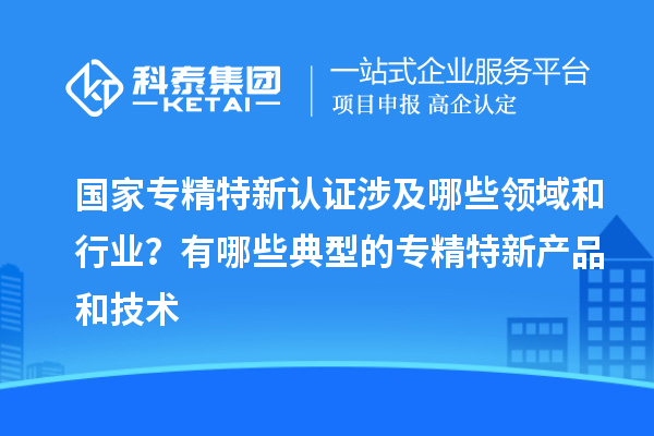 國家專精特新認(rèn)證涉及哪些領(lǐng)域和行業(yè)？有哪些典型的專精特新產(chǎn)品和技術(shù)