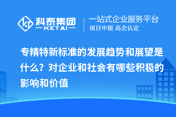 專(zhuān)精特新標(biāo)準(zhǔn)的發(fā)展趨勢(shì)和展望是什么？對(duì)企業(yè)和社會(huì)有哪些積極的影響和價(jià)值