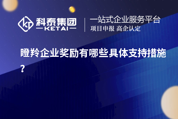 瞪羚企業(yè)獎(jiǎng)勵(lì)有哪些具體支持措施？