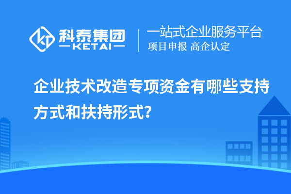 企業(yè)技術(shù)改造專(zhuān)項(xiàng)資金有哪些支持方式和扶持形式？