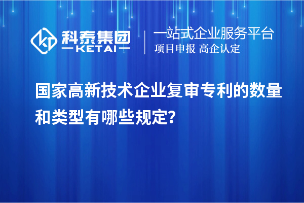 國家高新技術(shù)企業(yè)復(fù)審專利的數(shù)量和類型有哪些規(guī)定？