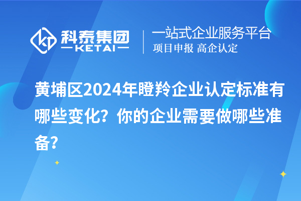黃埔區(qū)2024年瞪羚企業(yè)認定標準有哪些變化？你的企業(yè)需要做哪些準備？