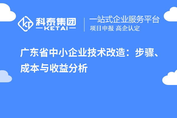 廣東省中小企業(yè)技術(shù)改造：步驟、成本與收益分析