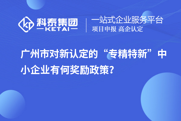 廣州市對新認(rèn)定的“專精特新”中小企業(yè)有何獎勵政策？