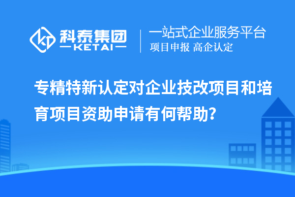 專精特新認(rèn)定對(duì)企業(yè)<a href=http://www.qiyeqqexmail.cn/fuwu/jishugaizao.html target=_blank class=infotextkey>技改</a>項(xiàng)目和培育項(xiàng)目資助申請(qǐng)有何幫助？
