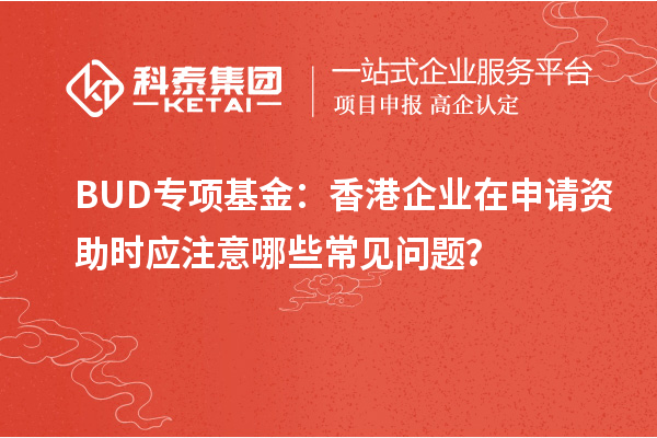 BUD專項(xiàng)基金：香港企業(yè)在申請(qǐng)資助時(shí)應(yīng)注意哪些常見(jiàn)問(wèn)題？