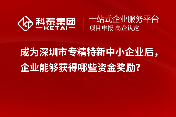 成為深圳市專精特新中小企業(yè)后，企業(yè)能夠獲得哪些資金獎(jiǎng)勵(lì)？