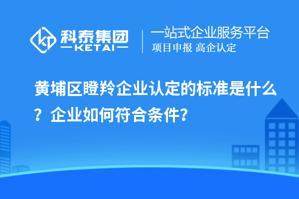 黃埔區(qū)<a href=http://www.qiyeqqexmail.cn/fuwu/dengling.html target=_blank class=infotextkey>瞪羚企業(yè)認定</a>的標準是什么？企業(yè)如何符合條件？