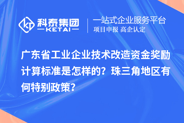 廣東省工業(yè)企業(yè)技術改造資金獎勵計算標準是怎樣的？珠三角地區(qū)有何特別政策？