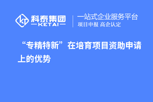 “專精特新” 在培育項(xiàng)目資助申請上的優(yōu)勢
