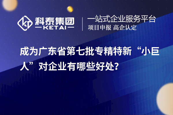 成為廣東省第七批專(zhuān)精特新“小巨人”對(duì)企業(yè)有哪些好處？