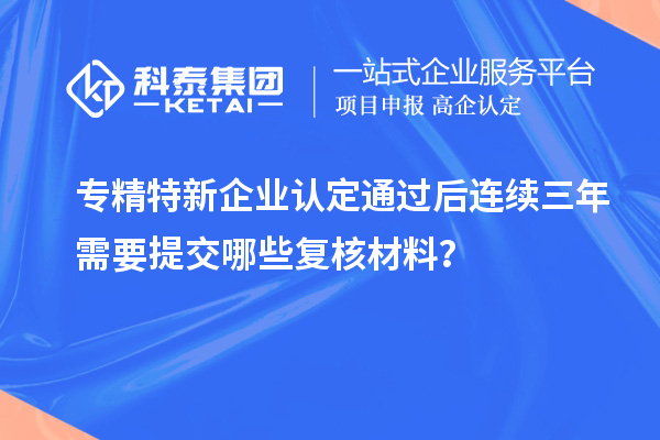 專精特新企業(yè)認定通過后連續(xù)三年需要提交哪些復(fù)核材料？